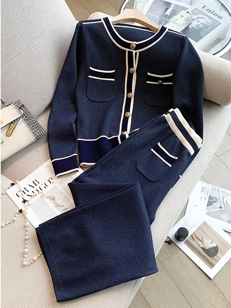 Winter Clothing Sales - Autumn Winter Striped Knitted Pants 2