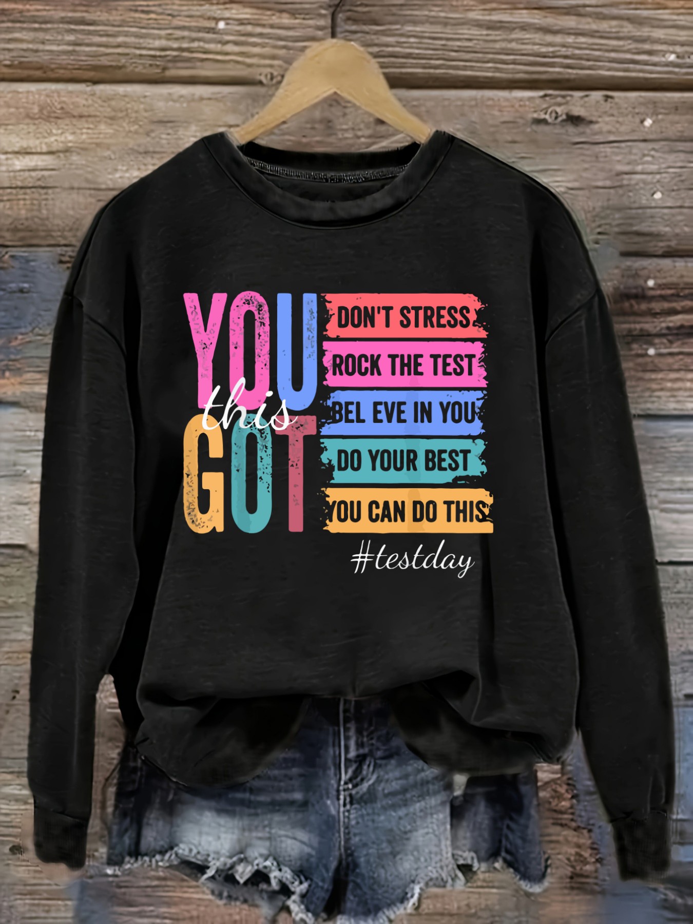 Winter Clothing Quotes - Women's Casual Long Sleeve Crew Neck