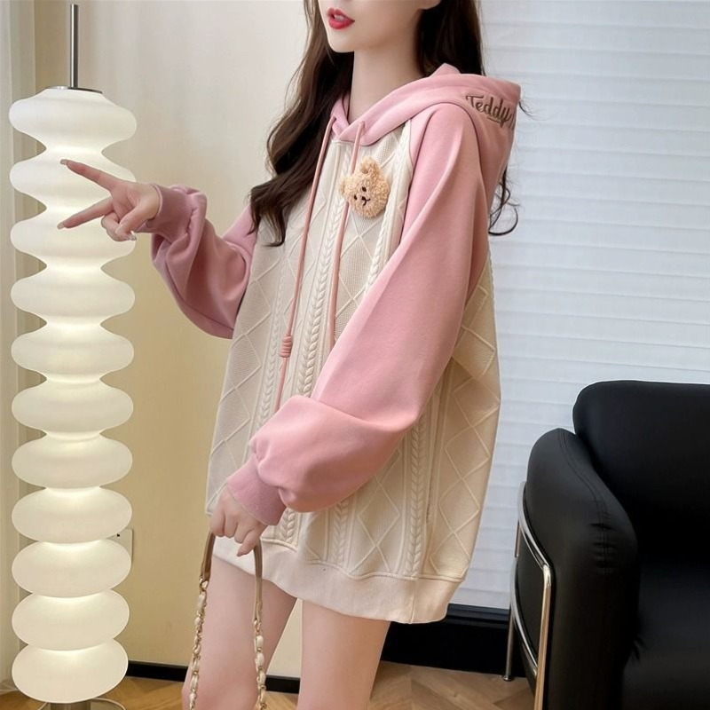 Pink Female Hooded Top Cute Y  - Winter Clothing Essentials For Women review and price