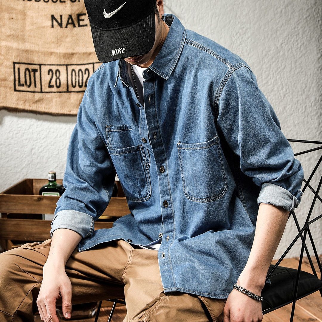 Spring Ruffian Handsome Denim  - Winter Clothing Matching review and price