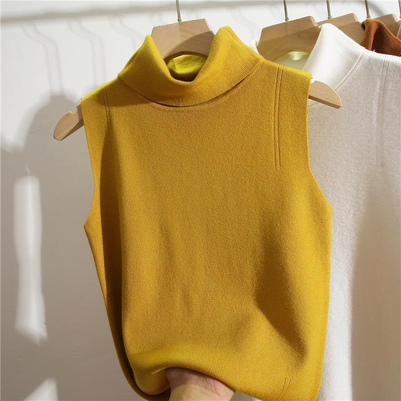 Turtleneck Sleeveless Slim Fit - Winter Clothing Essentials For Women review and price