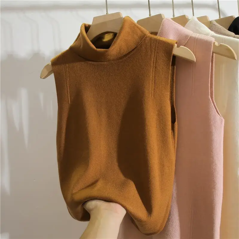Turtleneck Sleeveless Slim Fit - Winter Clothing Essentials For Women review and price