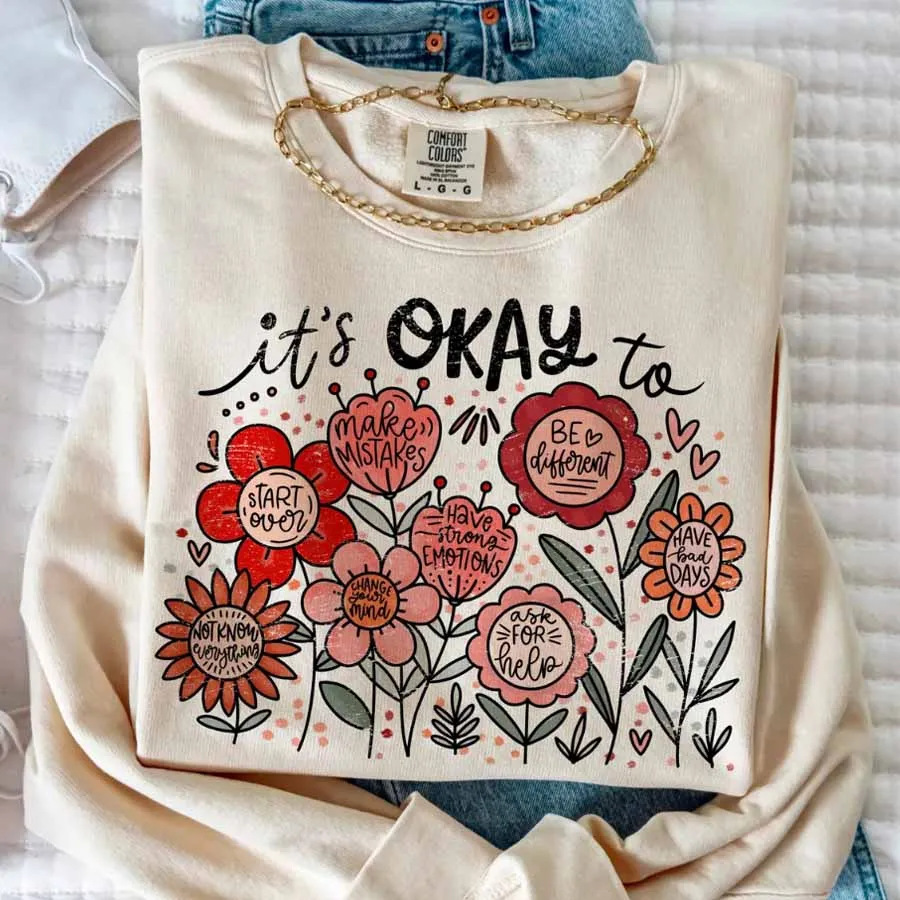 It's okay to Boho Floral Motiv - Winter Clothing Quotes review and price