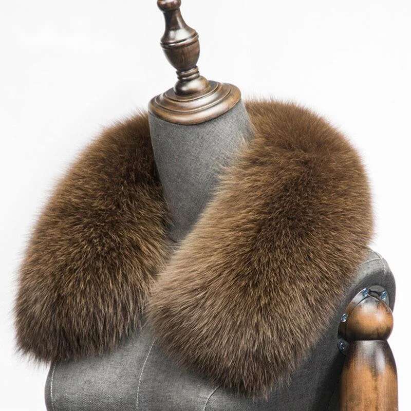 Winter Natural Fox Fur Scarf S - Winter Clothing Matching review and price
