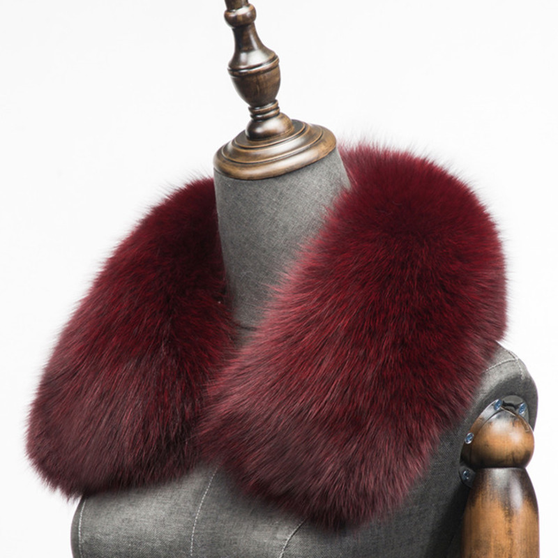 Winter Natural Fox Fur Scarf S - Winter Clothing Matching review and price