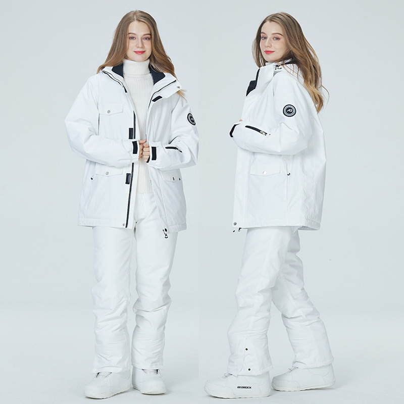 10K Pure White Ski Suit for Wo - Ski Pants Waterproof review and price