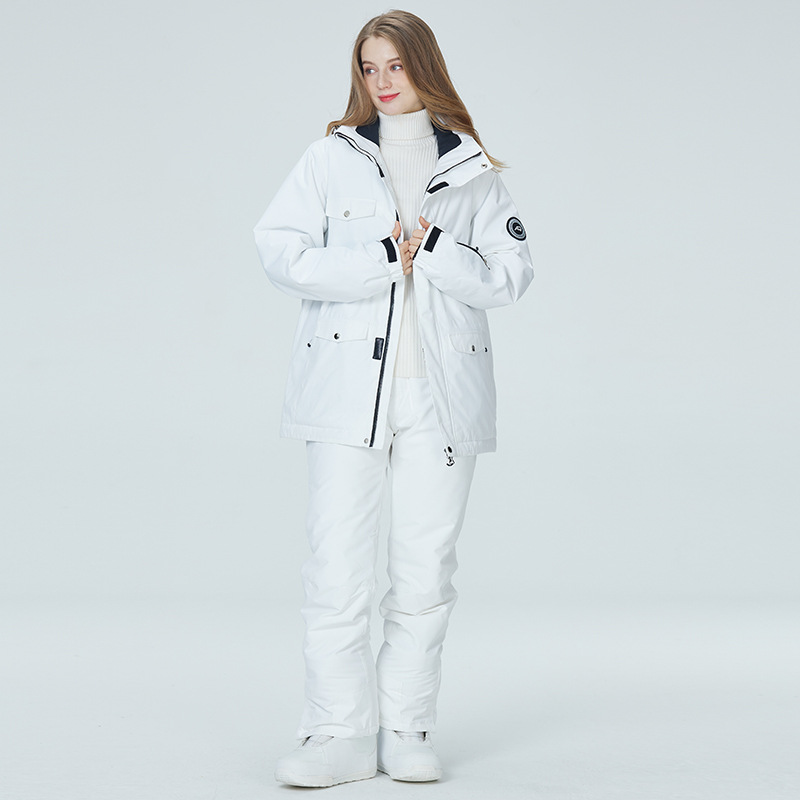 10K Pure White Ski Suit for Wo - Ski Pants Waterproof review and price