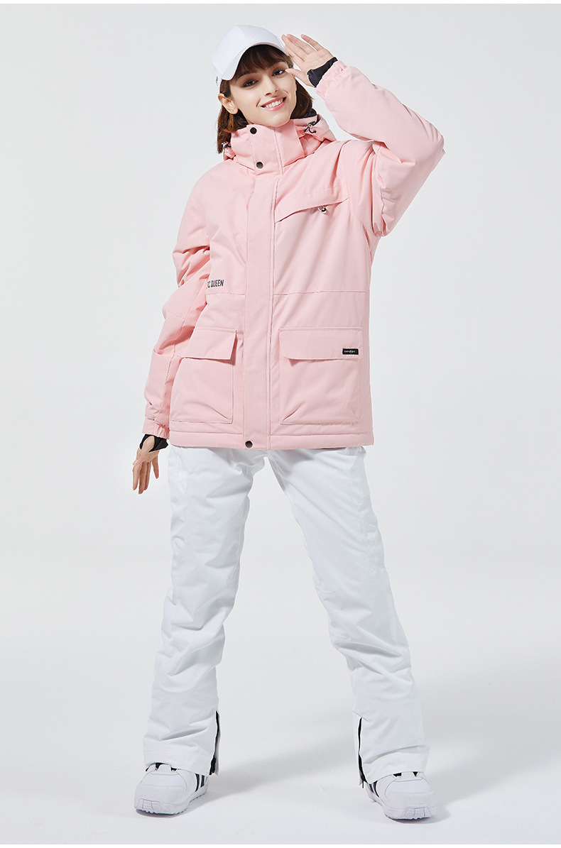 10K Pure White Ski Suit for Wo - Ski Pants Waterproof review and price