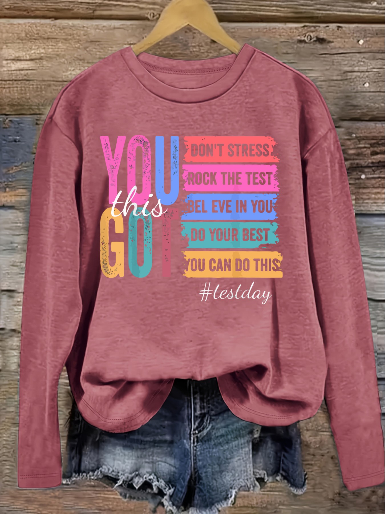 Women's Casual Long Sleeve Cre - Winter Clothing Quotes review and price