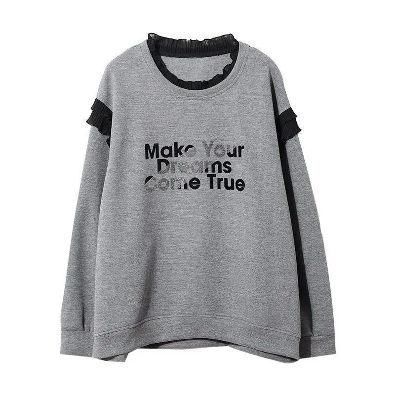 Loose Grey Woman Pullover Tops - Winter Clothing Essentials For Women review and price