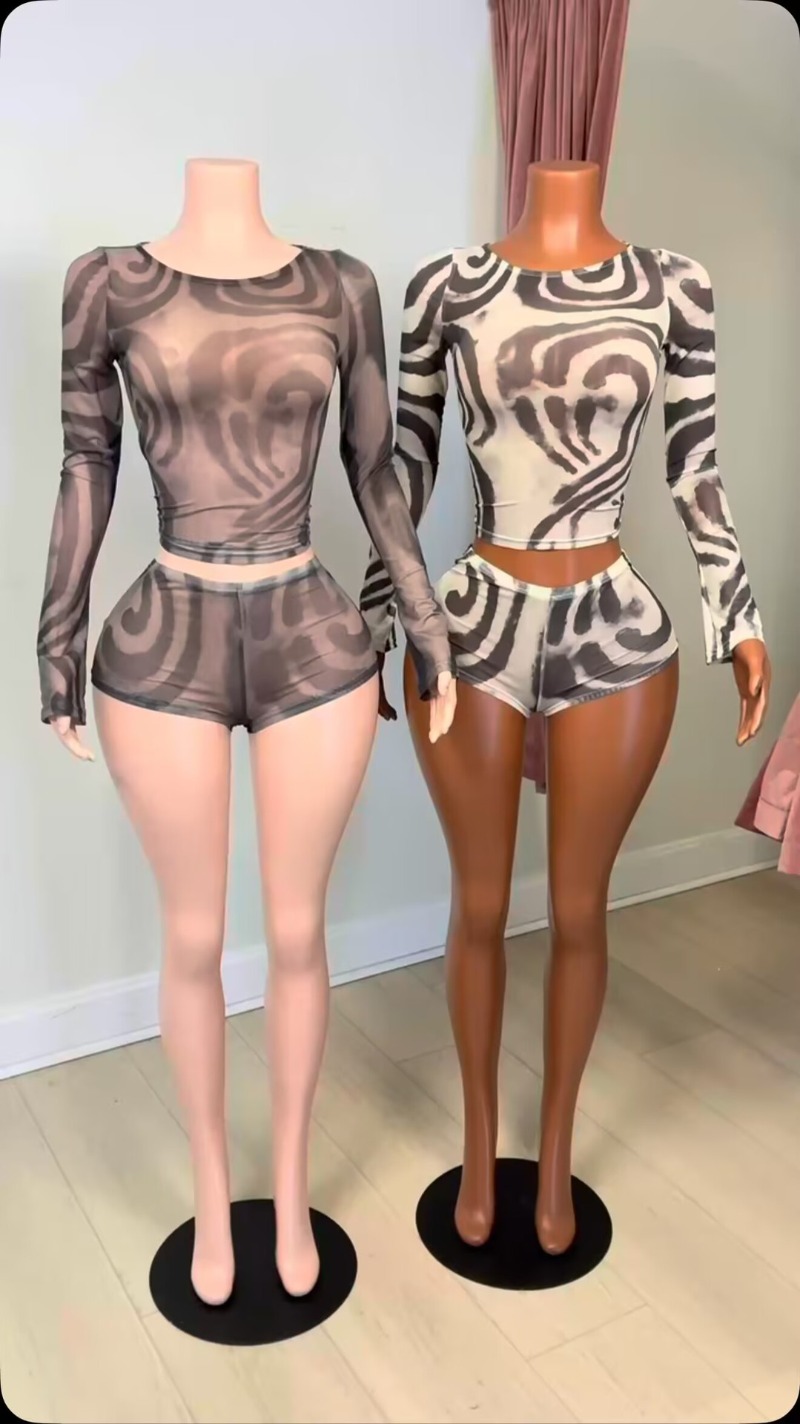 Doyerl Striped Shorts Sets Wom - Winter Clothing Matching review and price